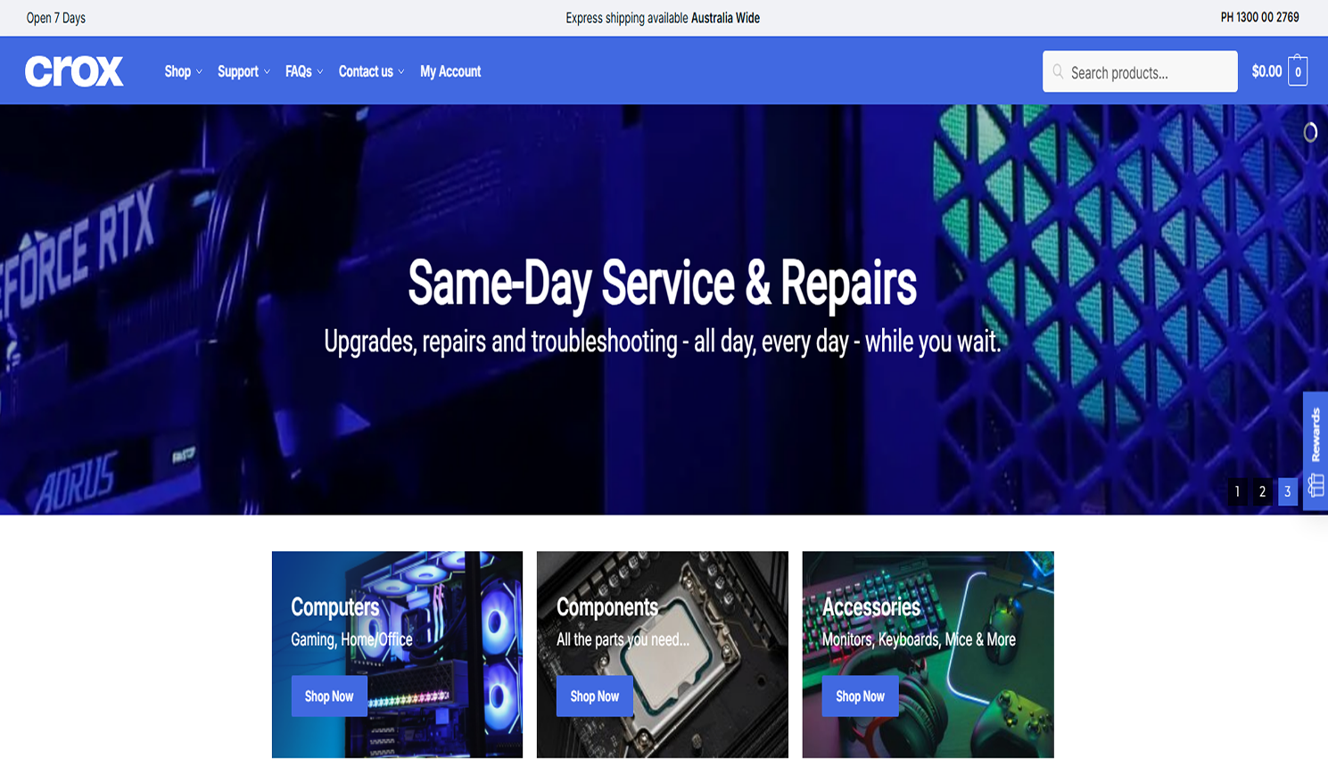 CROX Computers E Commerce & Computer Services Platform